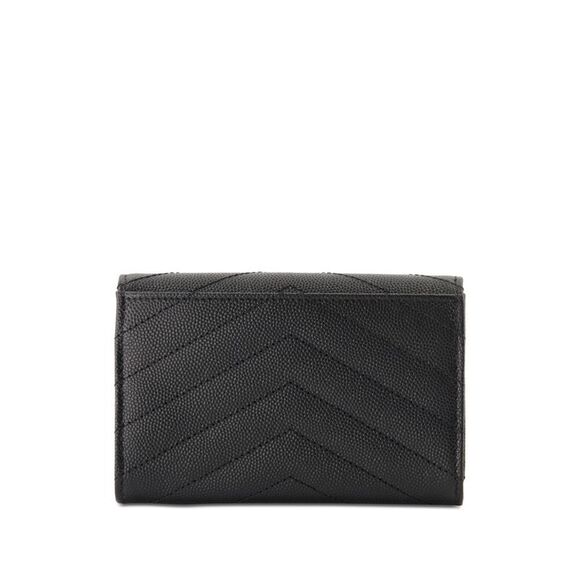 Saint Laurent Women Cardholder With Brass Metal Logo - Picture 2 of 2